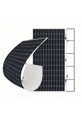 Panneau solaire semi-flexible 480W - 21,3% d'efficacité, 2,7 kg/m² ultra-léger, qualité marine pour surfaces courbes