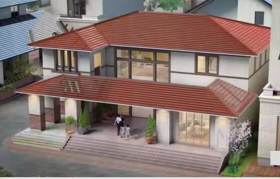 Tuile solaire monocristalline noire grand format - Panneau haute puissance 105W avec une efficacité de 188W/m²