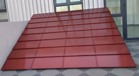 Tuile solaire monocristalline noire grand format - Panneau haute puissance 105W avec une efficacité de 188W/m²